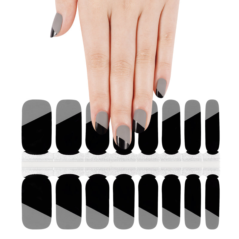 White Smoke Black Grey Diagonal