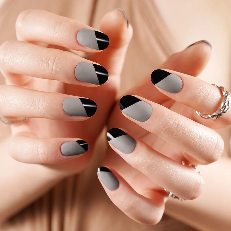 Bisque Black Grey Diagonal