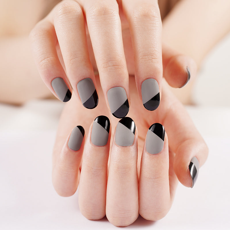 Lavender Black Grey Diagonal