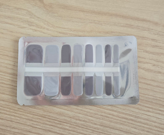 Toe Nails/Kids Nail Wraps - Light and Dark Grey
