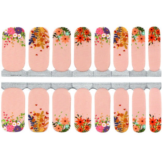 White Smoke Nude Beige and Field Flowers