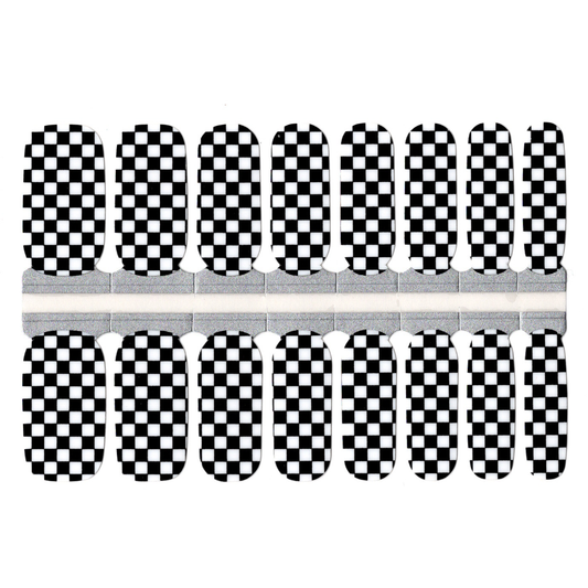 White Smoke Black and White Checkered Chess Board