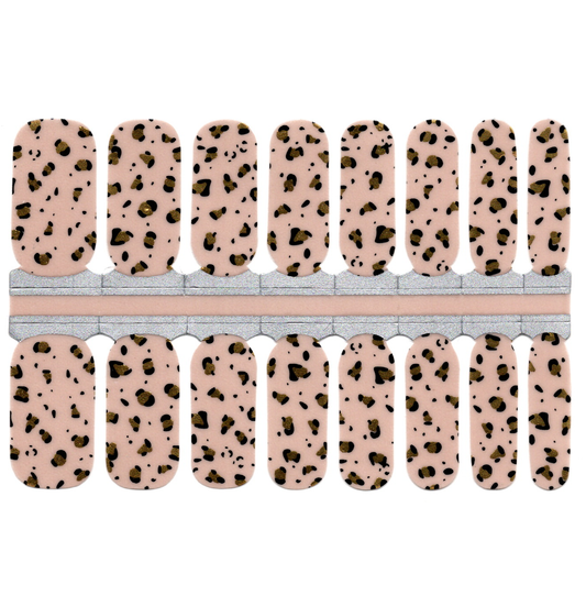 Tan Gold Leopard Print Nude Background