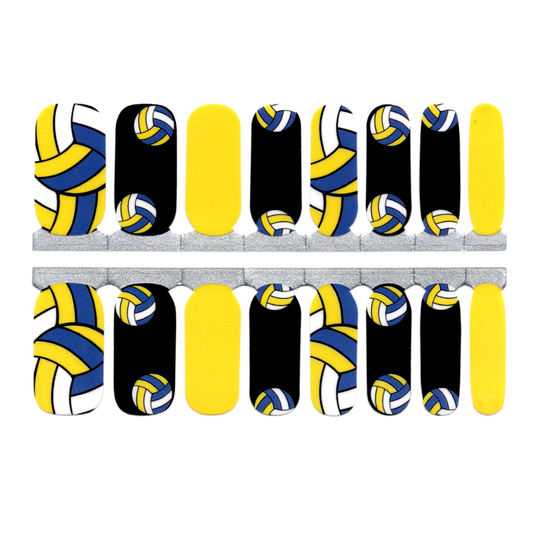 Black Volleyball Ball Yellow, Blue and Black Sports