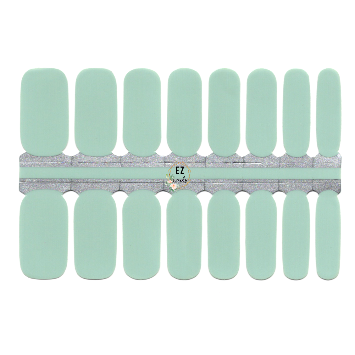 Gray Light Mint Green Solid Color