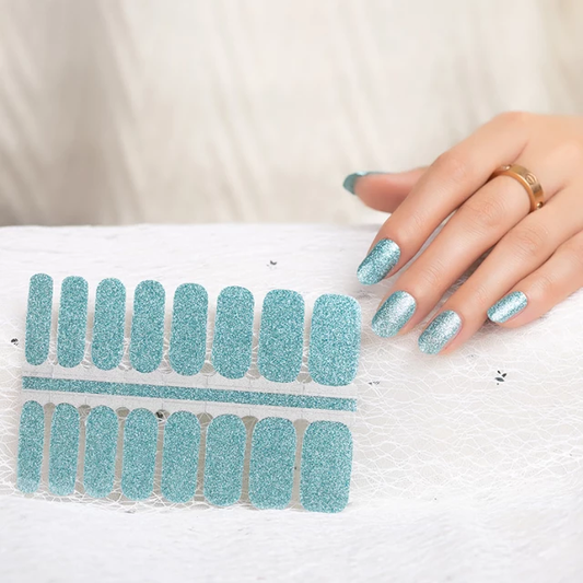 Lavender Glitter Light Aqua Silver