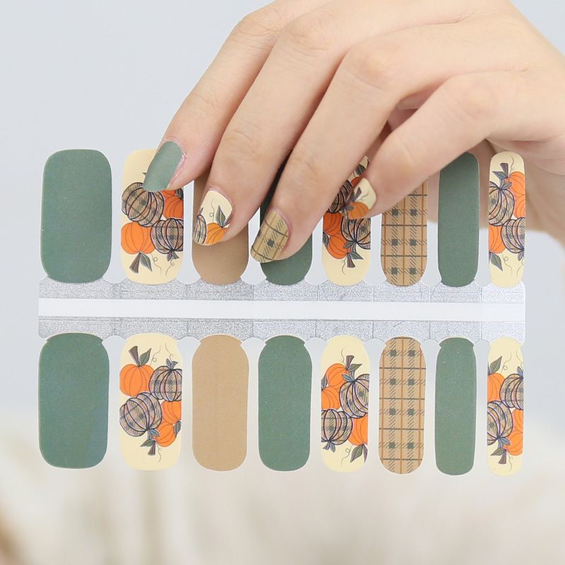 Light Gray Pumpkin Spice Plaid