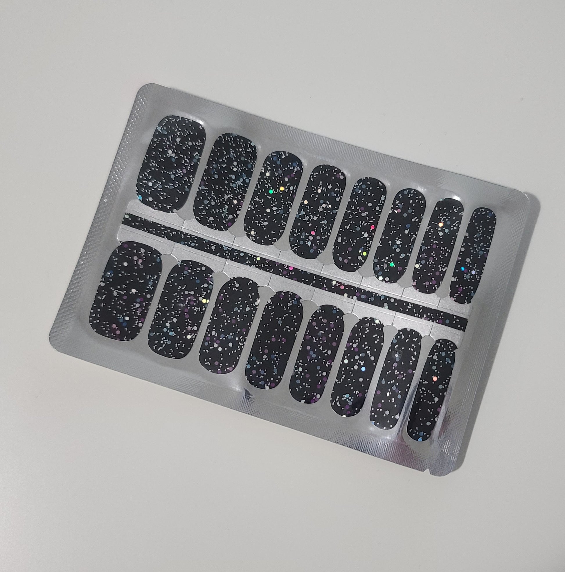 Gray Black with Sequin Glitter Galaxy