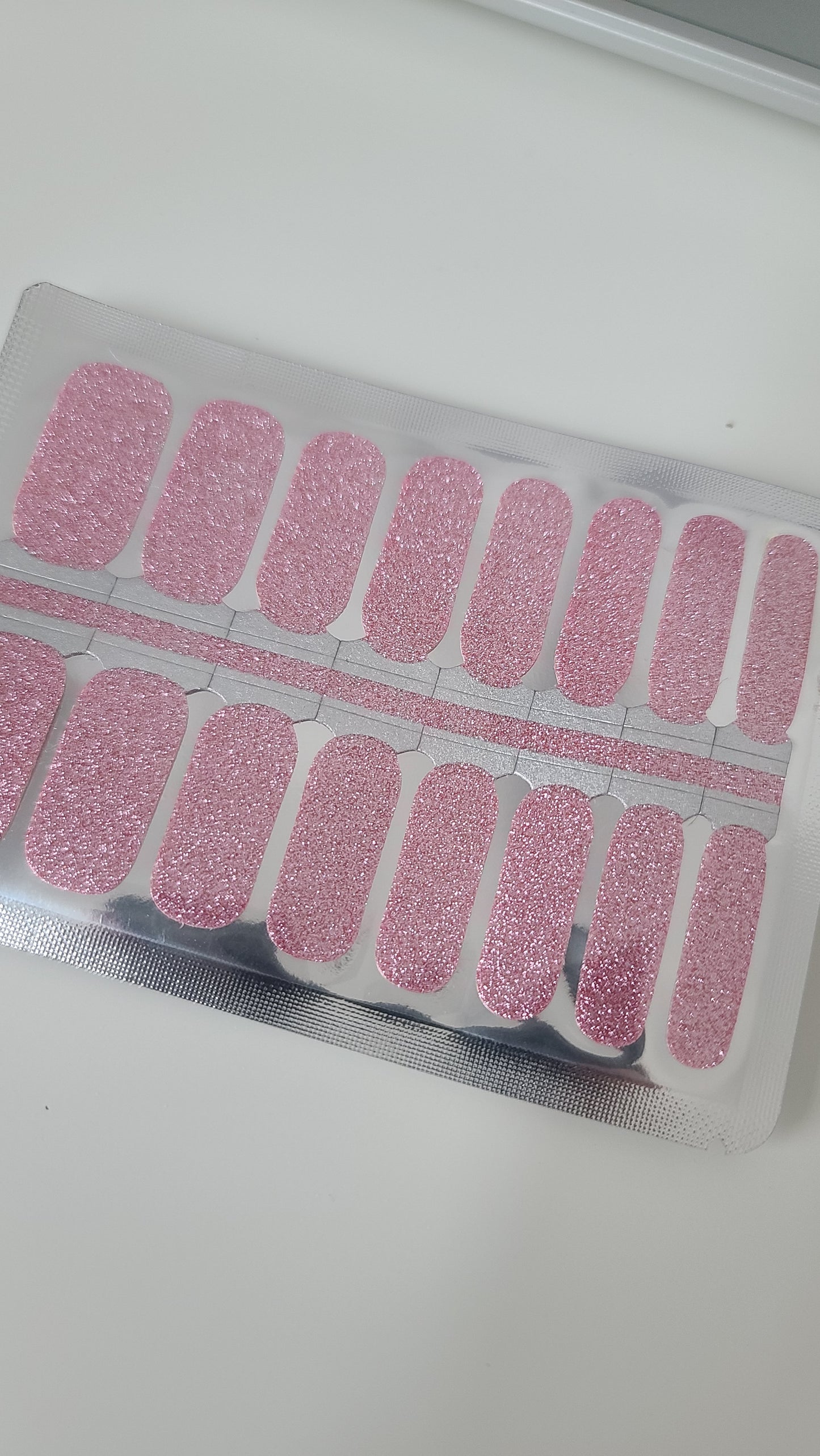 Gray Solid Pink Sparkle Glitter