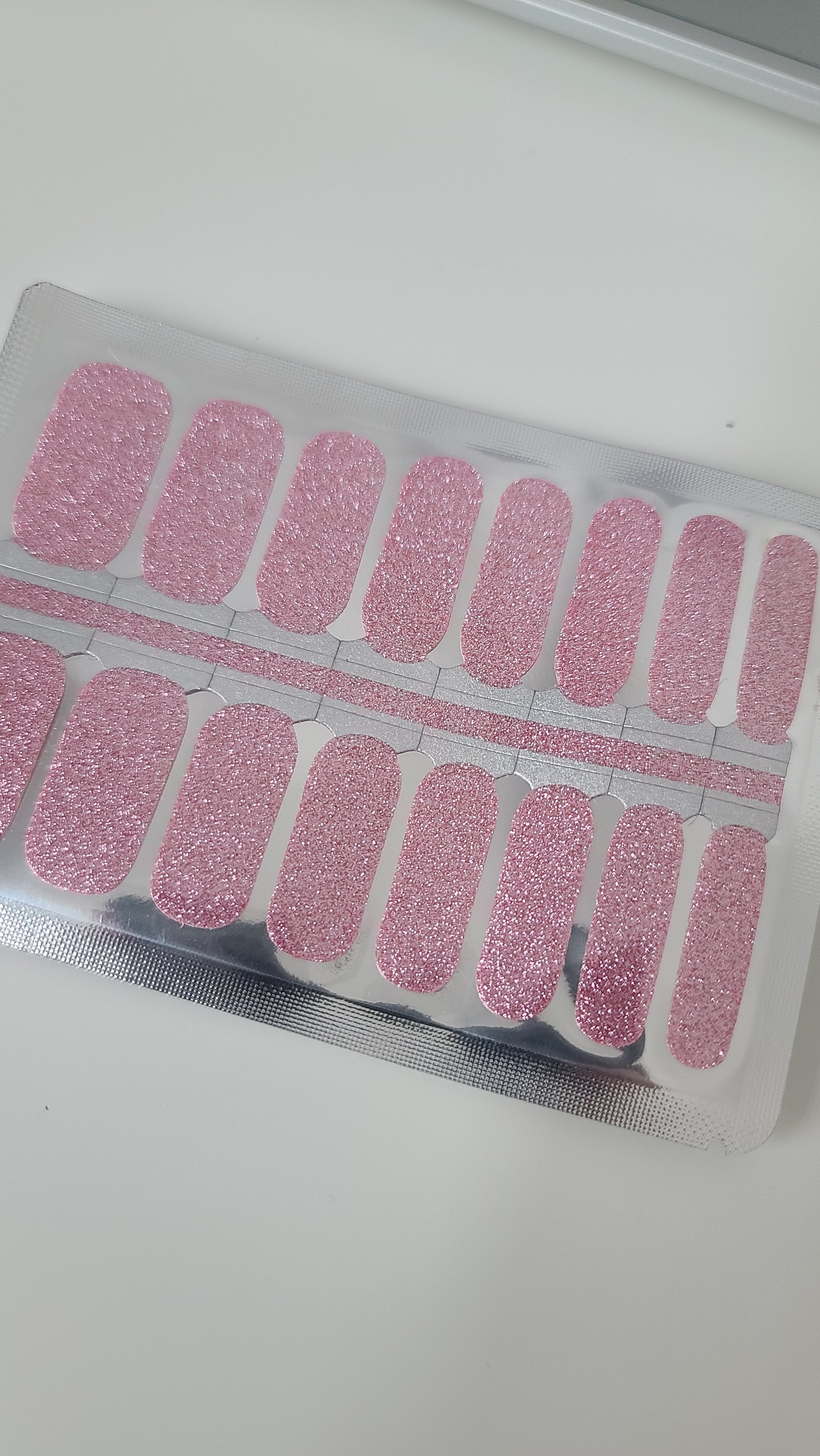 Gray Solid Pink Sparkle Glitter