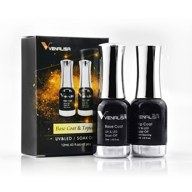 White Smoke Venalisa Gel Top Coats and Base Coats - Matte, Tempered, Long Wear