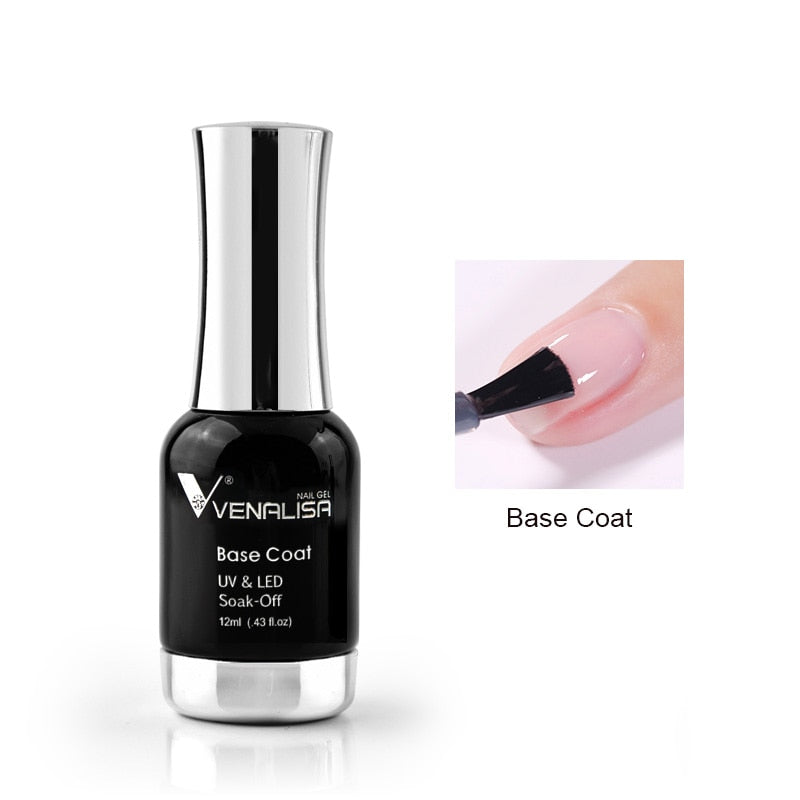 White Smoke Venalisa Gel Top Coats and Base Coats - Matte, Tempered, Long Wear