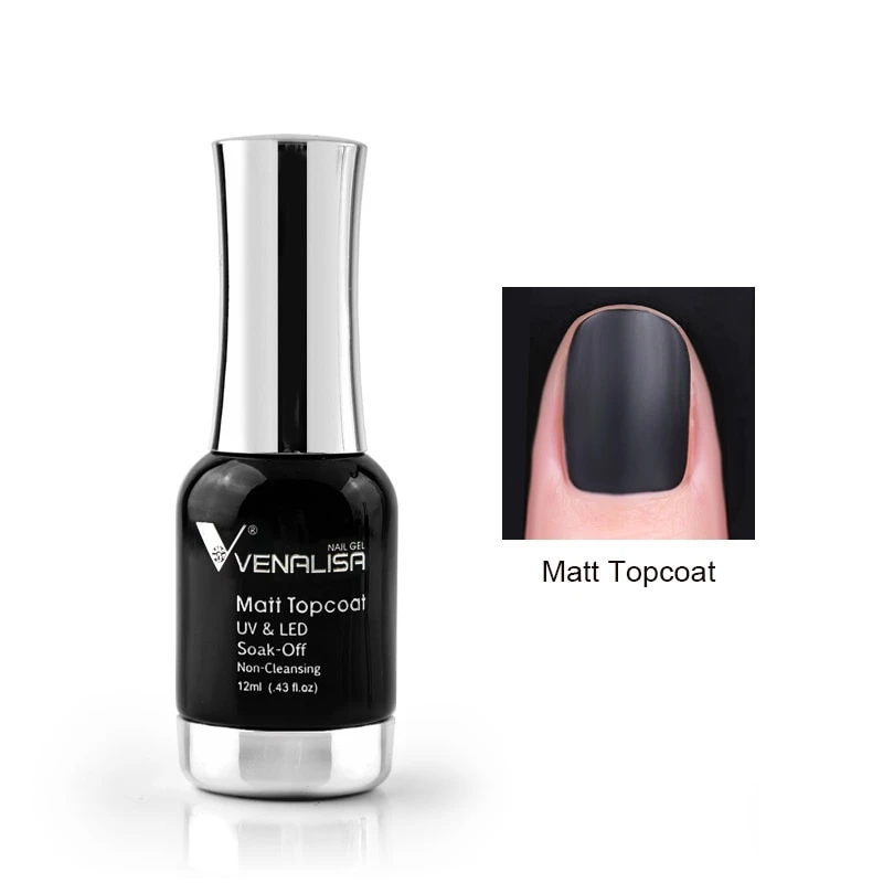 White Smoke Venalisa Gel Top Coats and Base Coats - Matte, Tempered, Long Wear