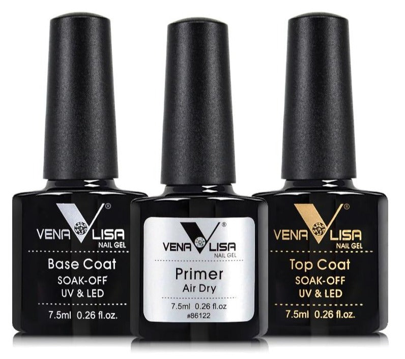 White Smoke Venalisa Gel Top Coats and Base Coats - Matte, Tempered, Long Wear