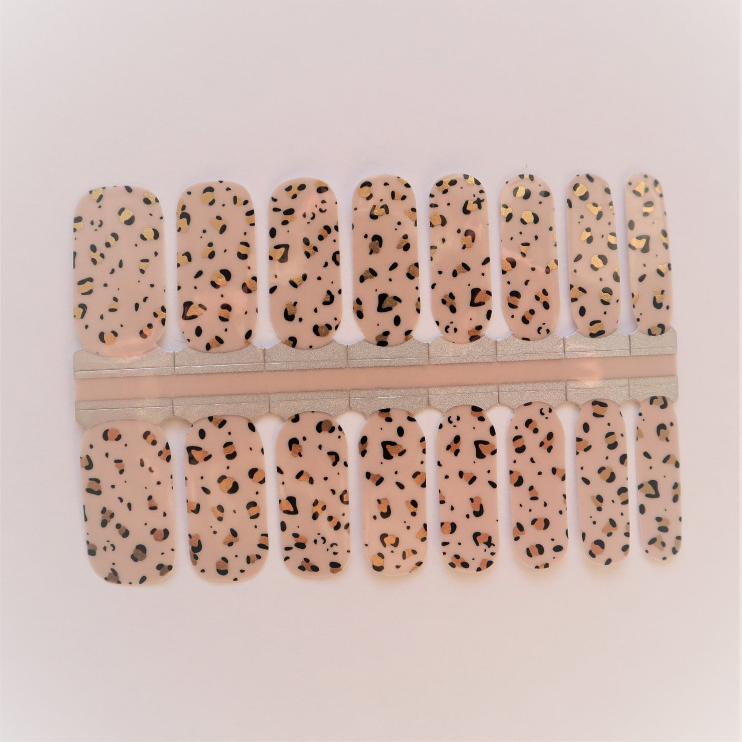 Light Gray Gold Leopard Print Nude Background