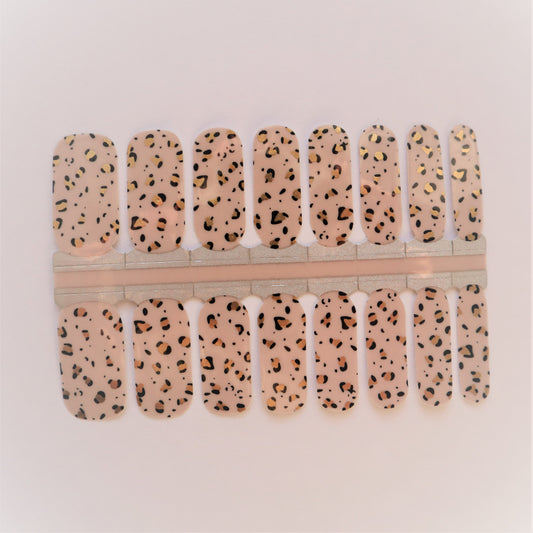 Light Gray Gold Leopard Print Nude Background