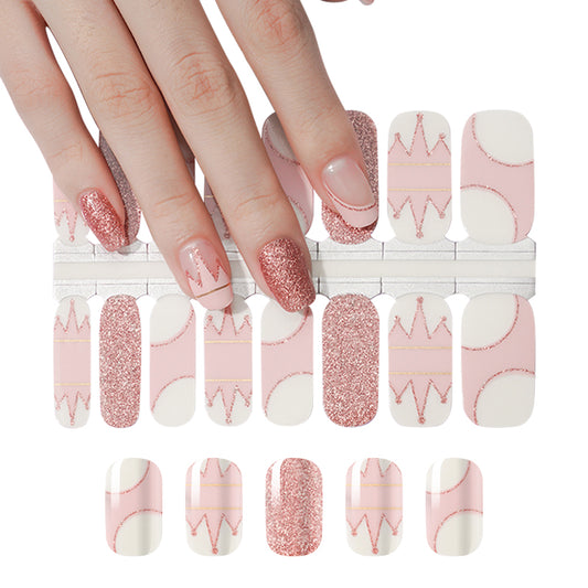 White Smoke Pink Princess Glitter Waves with Clear Background Negative Space