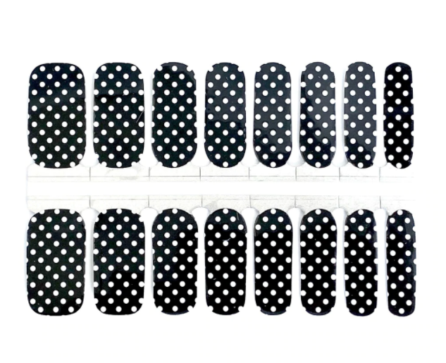 White Smoke Black and White Polka Dot