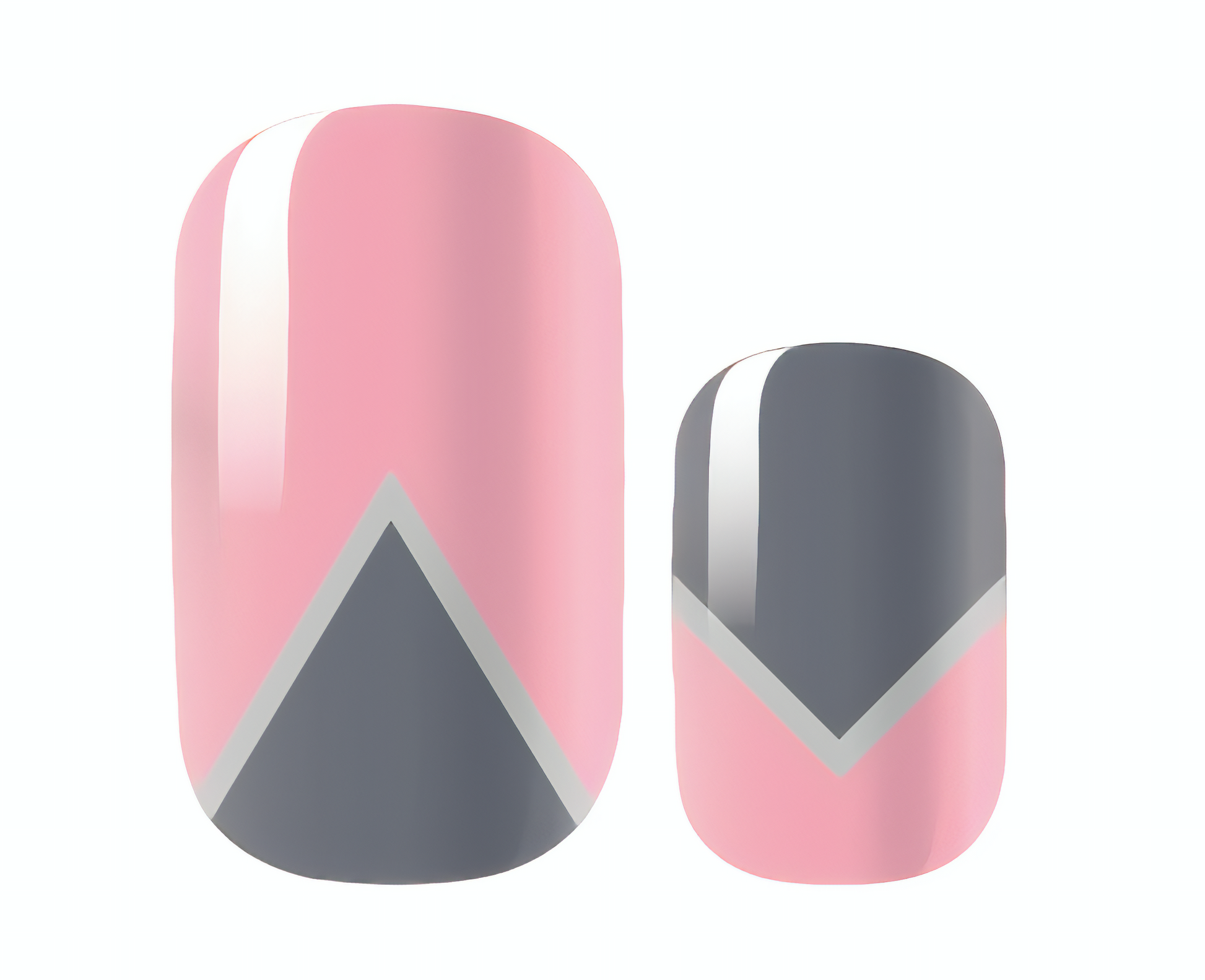 White Smoke Pink and Dark Grey Geometry