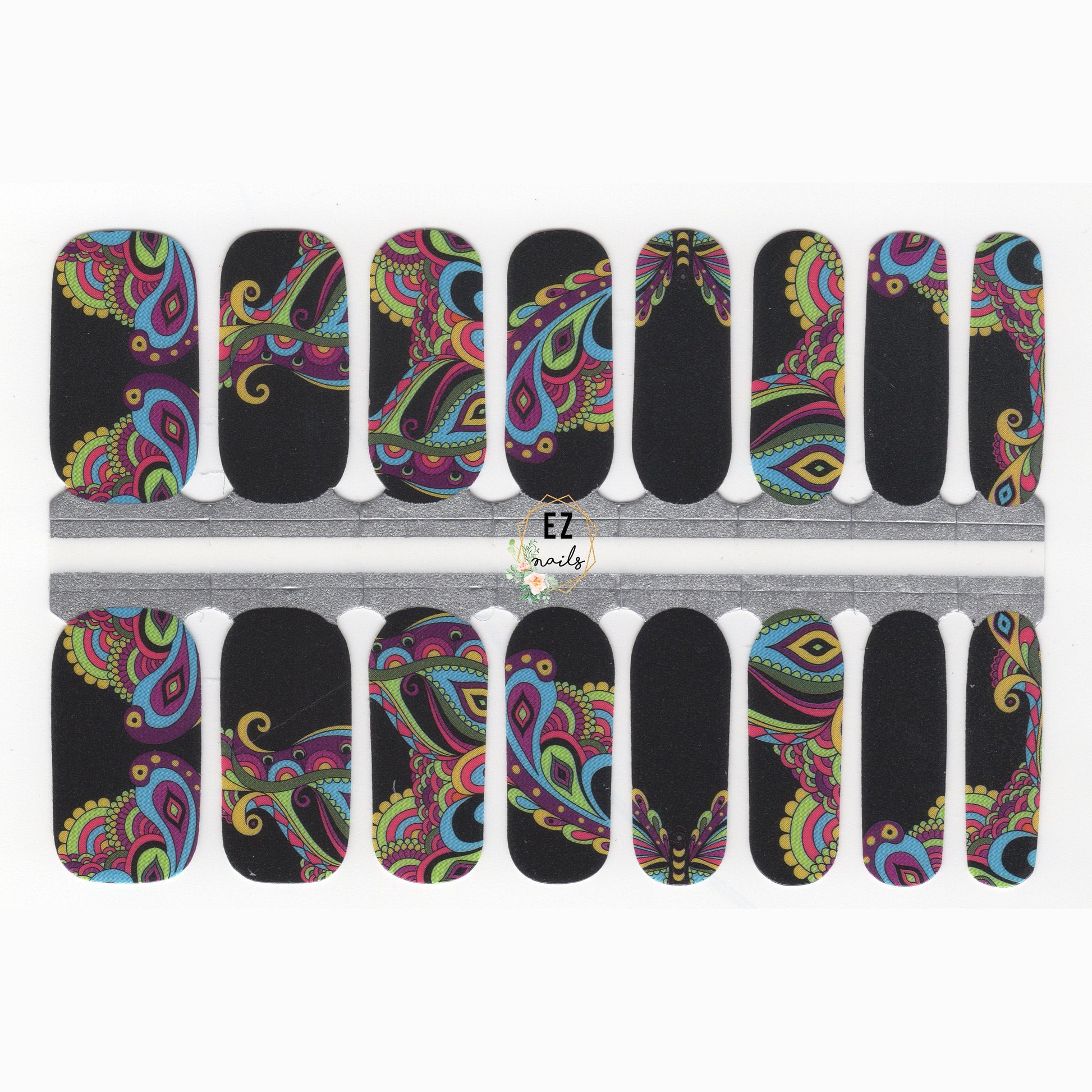 White Smoke Black Colorful Abstract Art