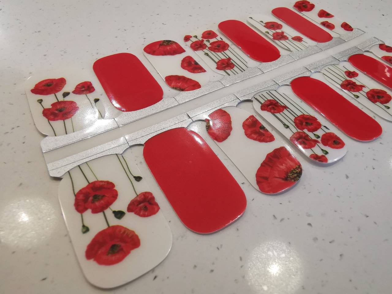 Gray Red Poppies Remembrance Day