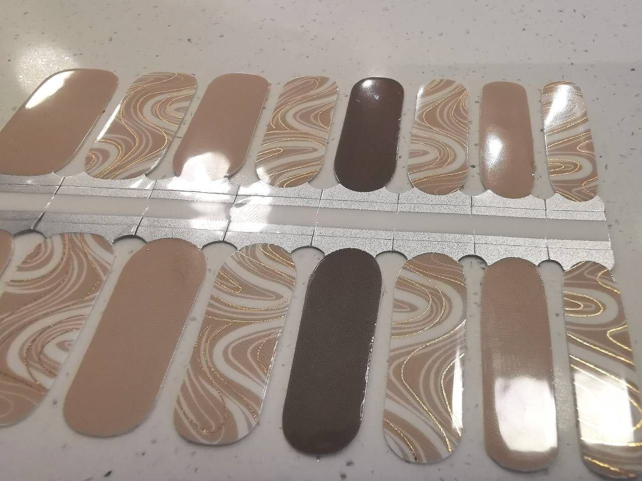 Rosy Brown Cappuccino Swirl Nude Beige