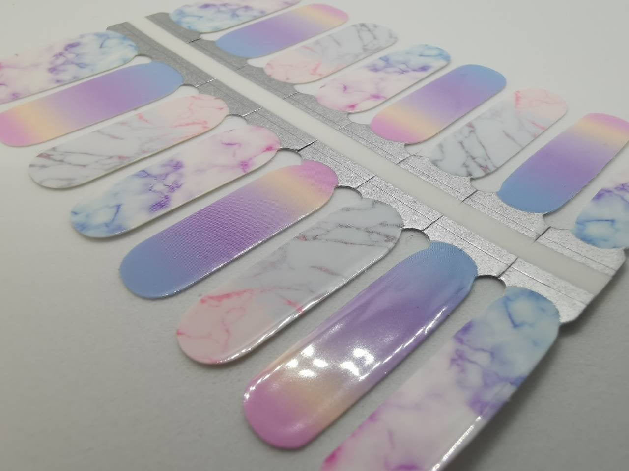 Gray Watercolor Marble Ombre Gradient Pink Purple Blue