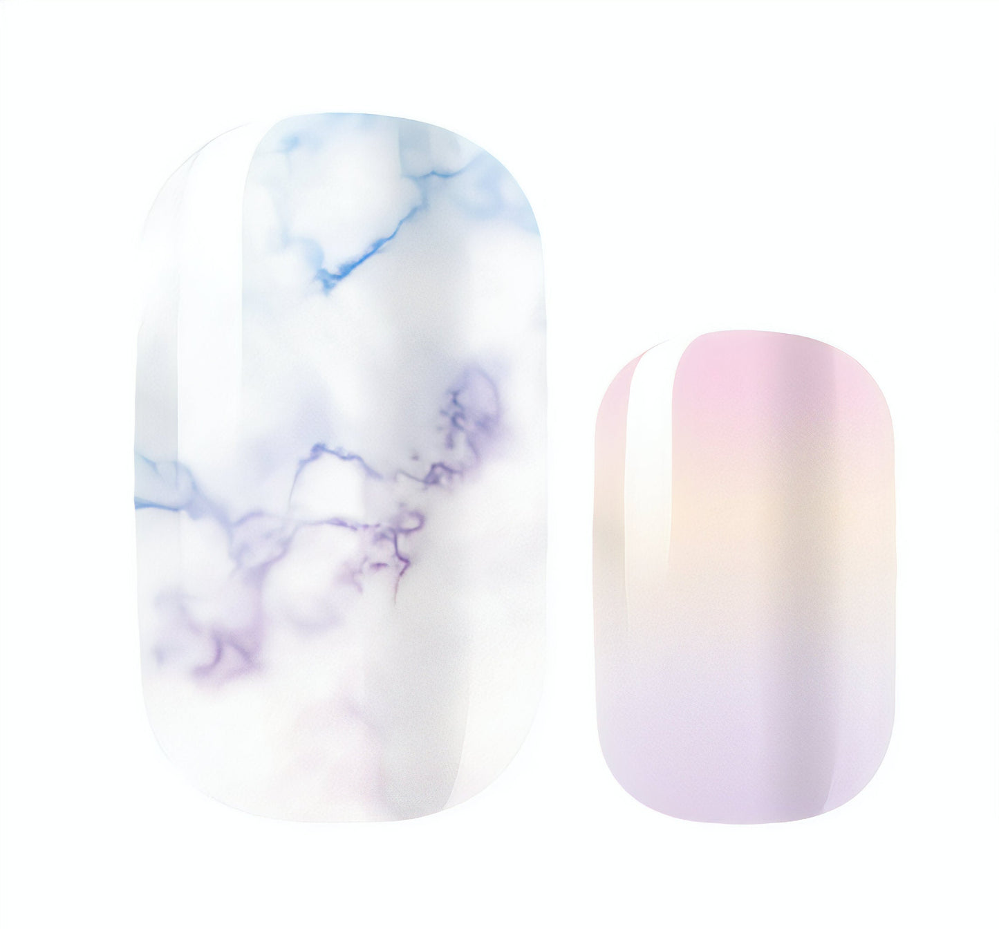White Smoke Watercolor Marble Ombre Gradient Pink Purple Blue