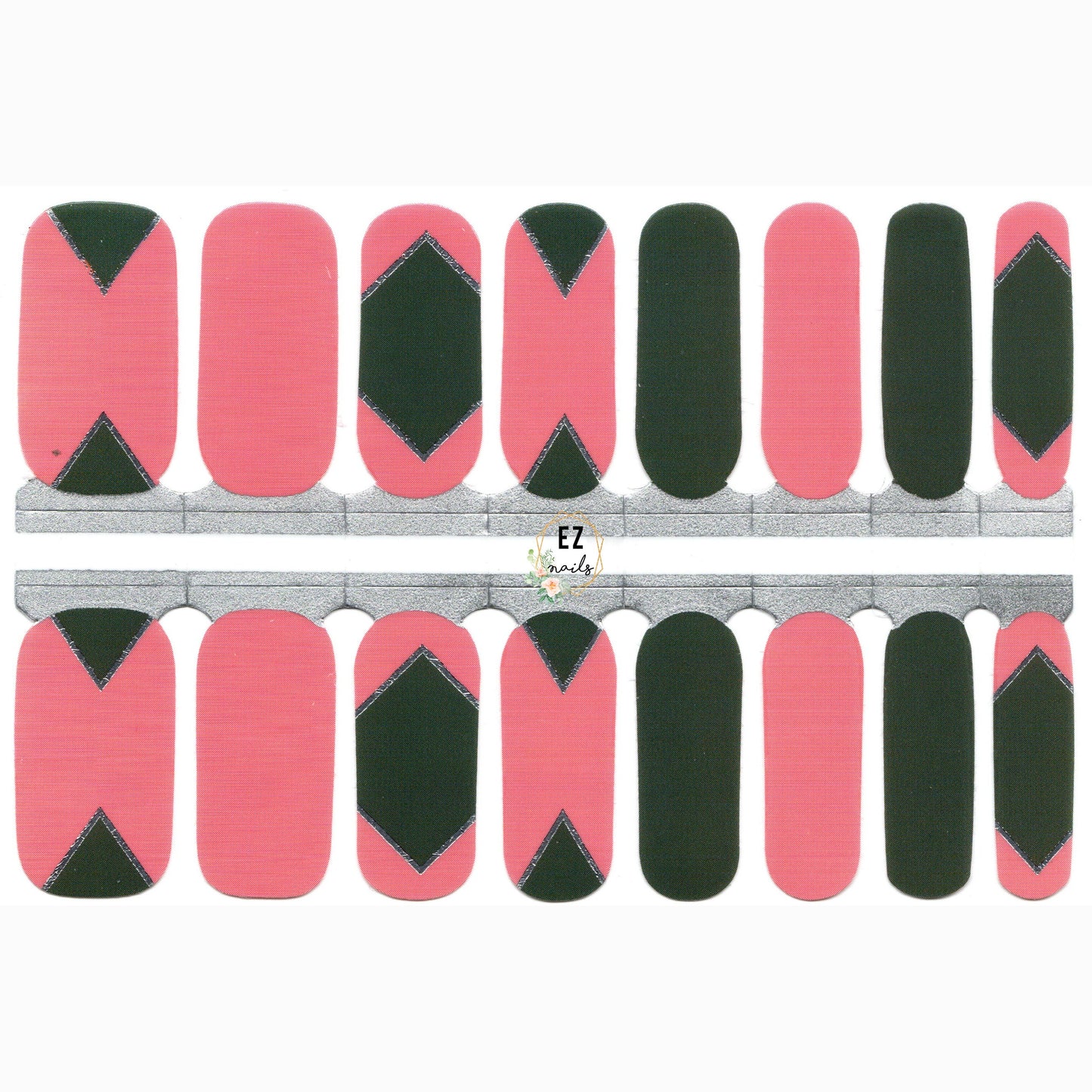 Light Coral Pink and Dark Grey Geometry