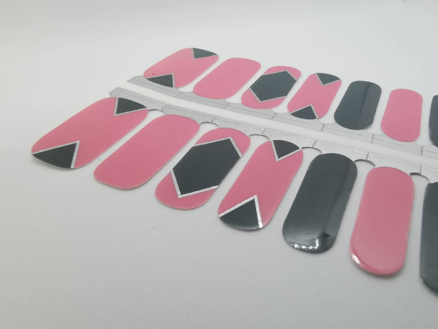 Gray Pink and Dark Grey Geometry