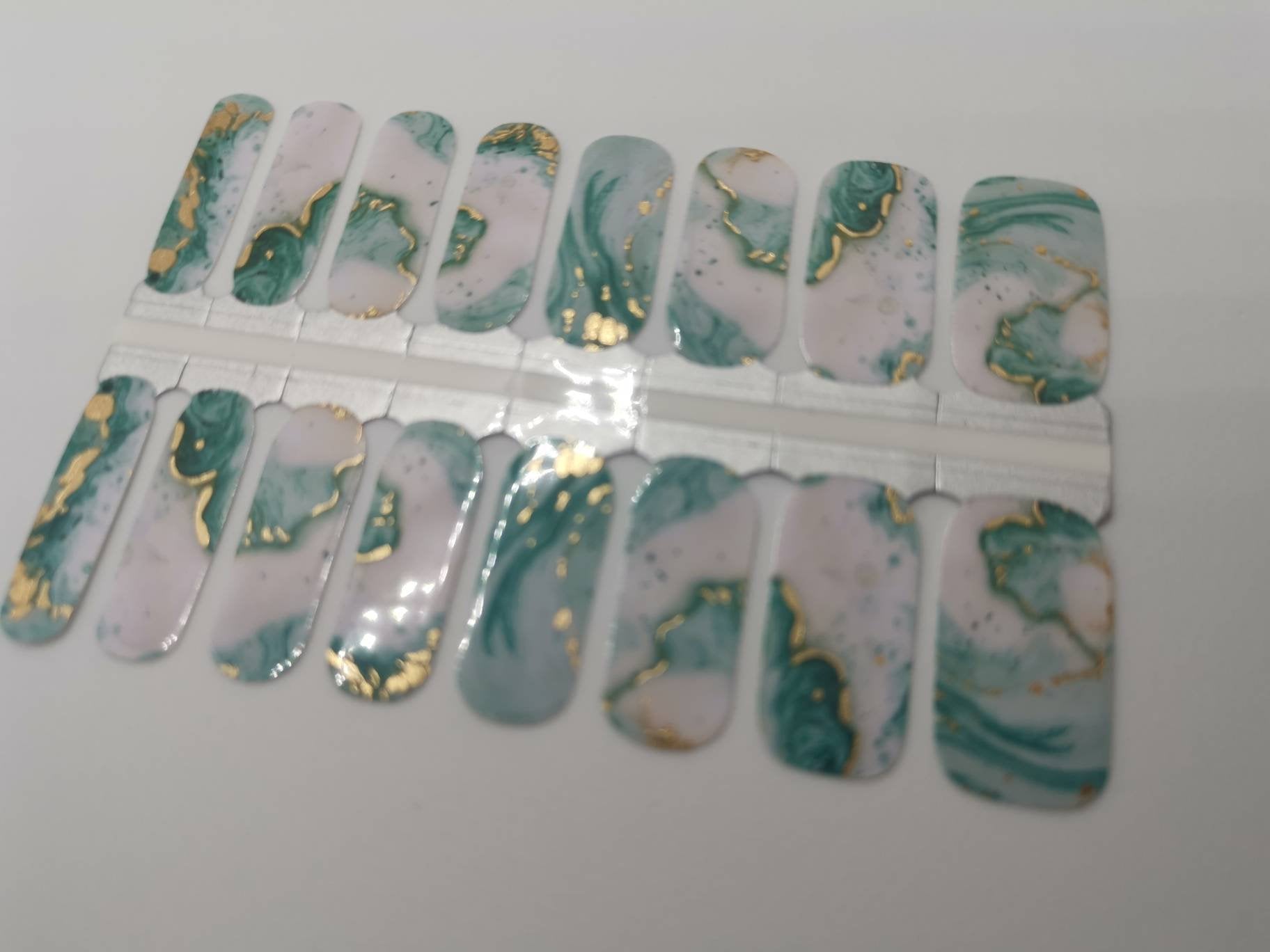 Dark Gray Emerald Green Robin Egg Blue Gold and White Watercolor Marble