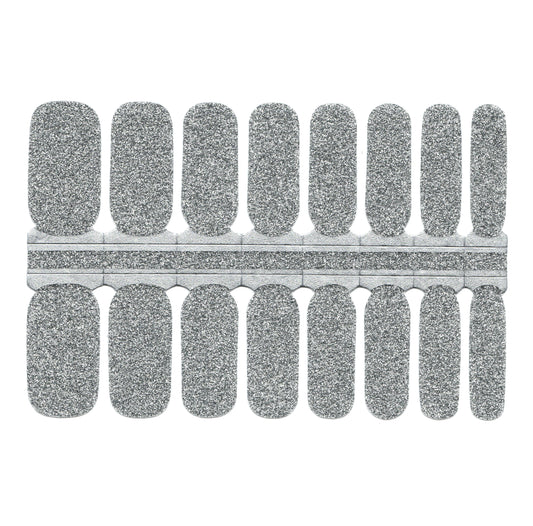 Dark Gray Solid Grey Silver Glitter