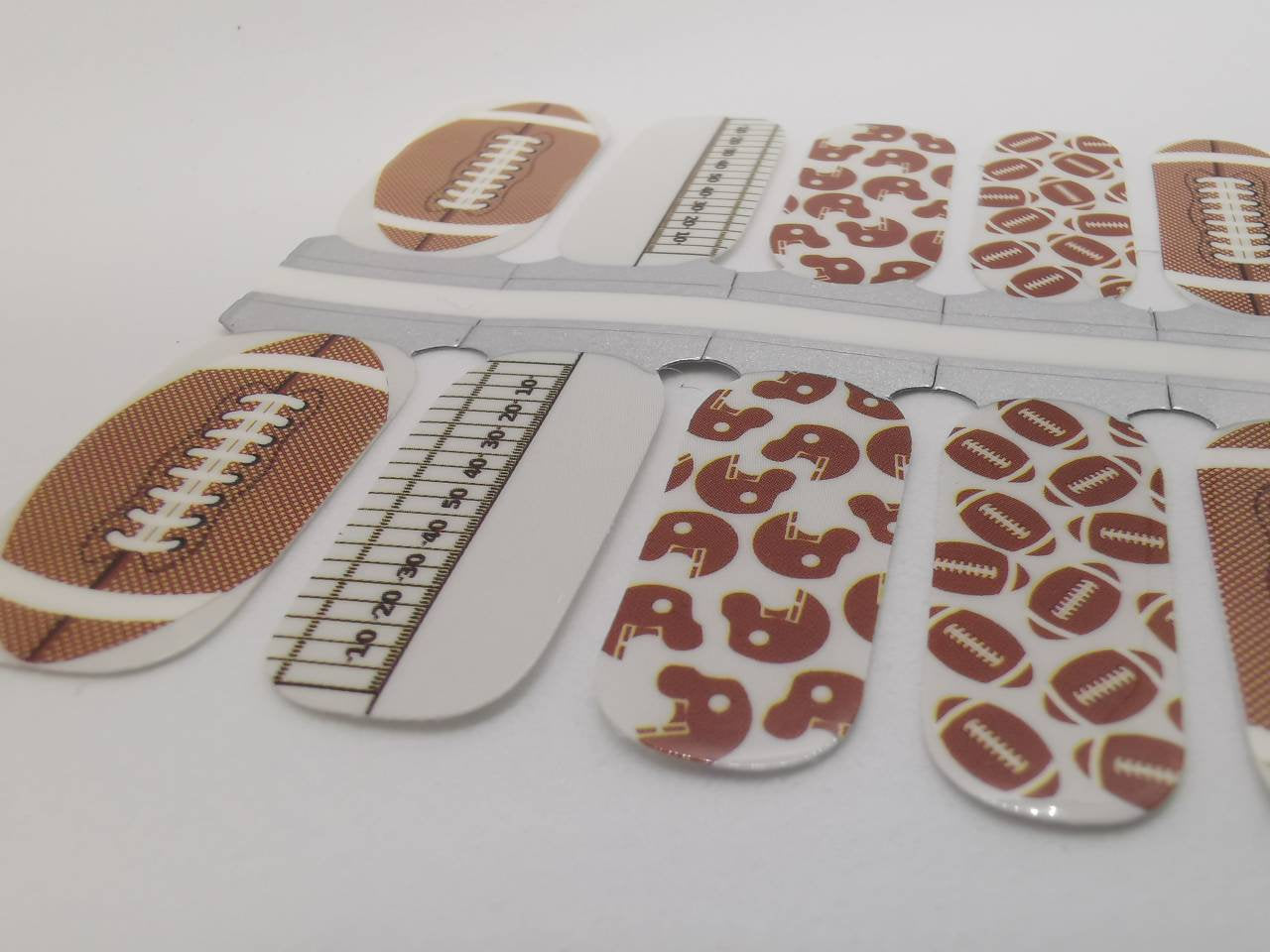Gray Superbowl American Football Brown and White