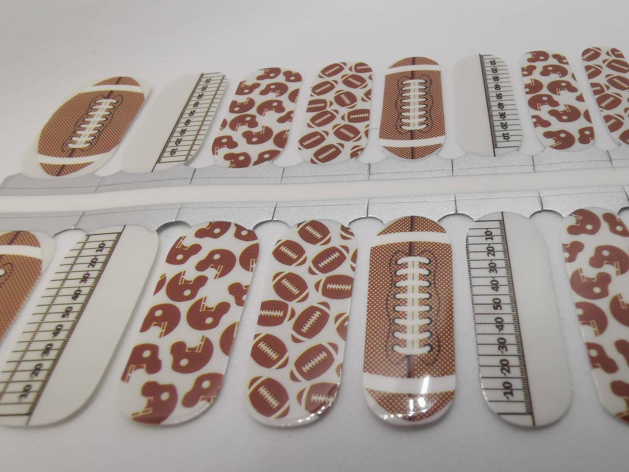 Gray Superbowl American Football Brown and White