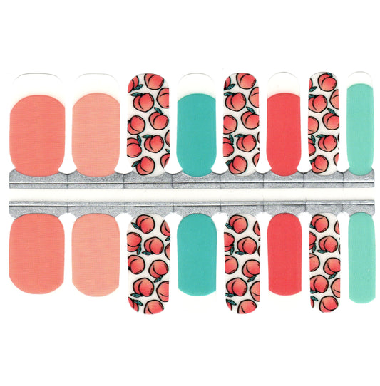 White Smoke Peaches and Cream Pink and Blue with Clear Cut Outs