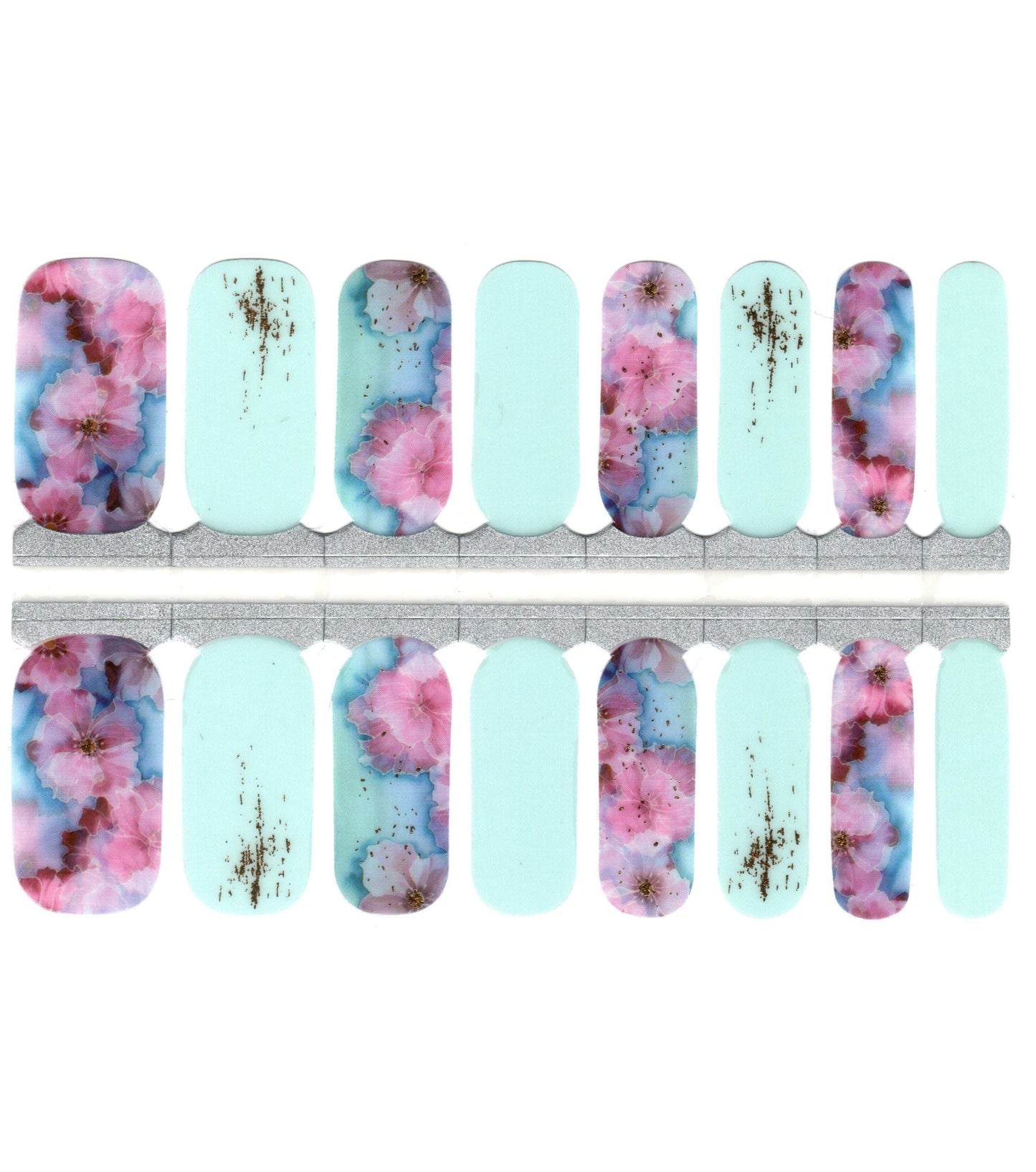 White Smoke Light Blue and Purple Pink Marble Flowers with Gold Accents Semi-Transparent