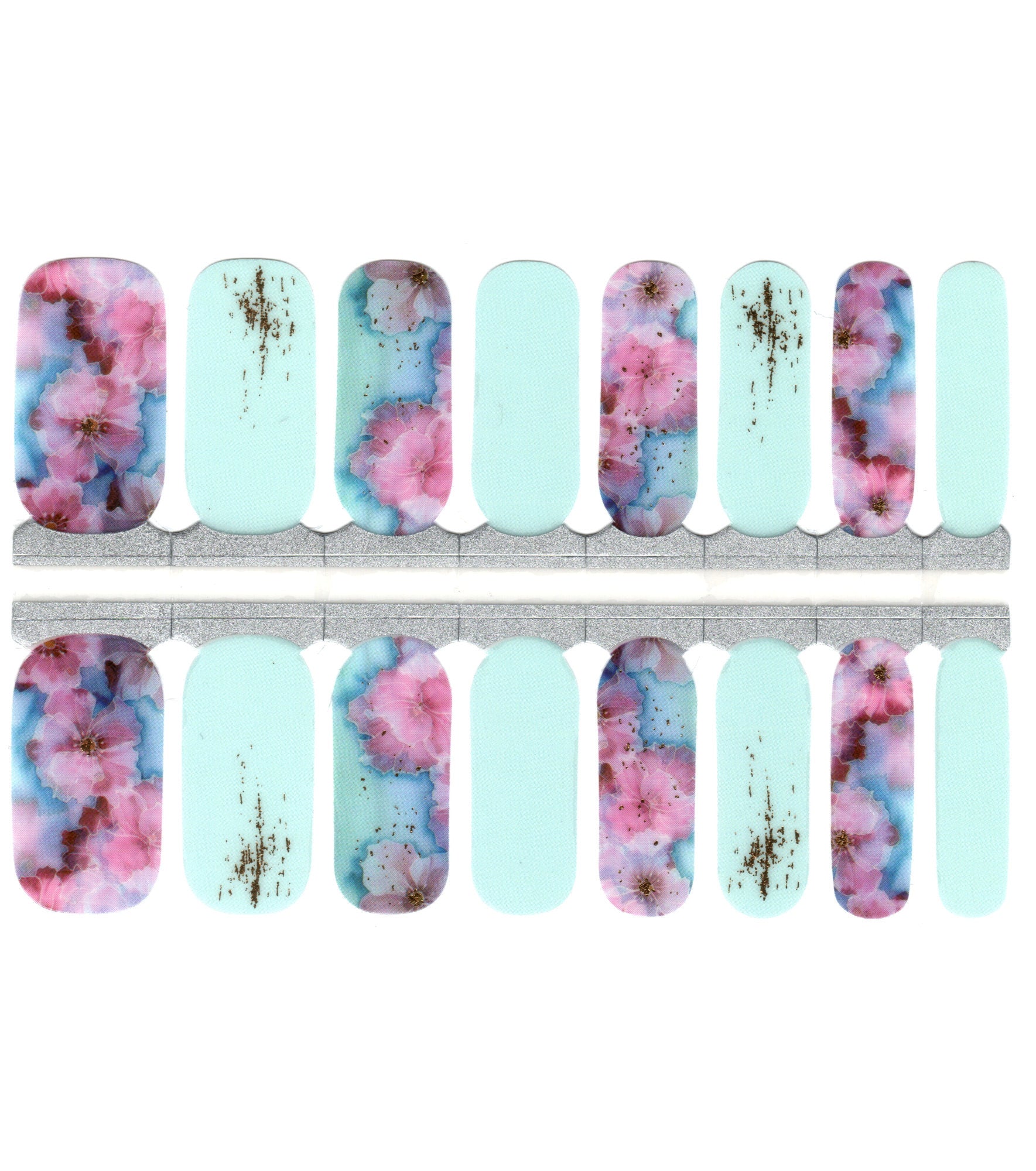 White Smoke Light Blue and Purple Pink Marble Flowers with Gold Accents Semi-Transparent