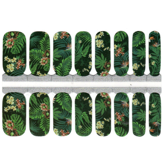 White Smoke Green Rainforest Plants Flowers Jungle