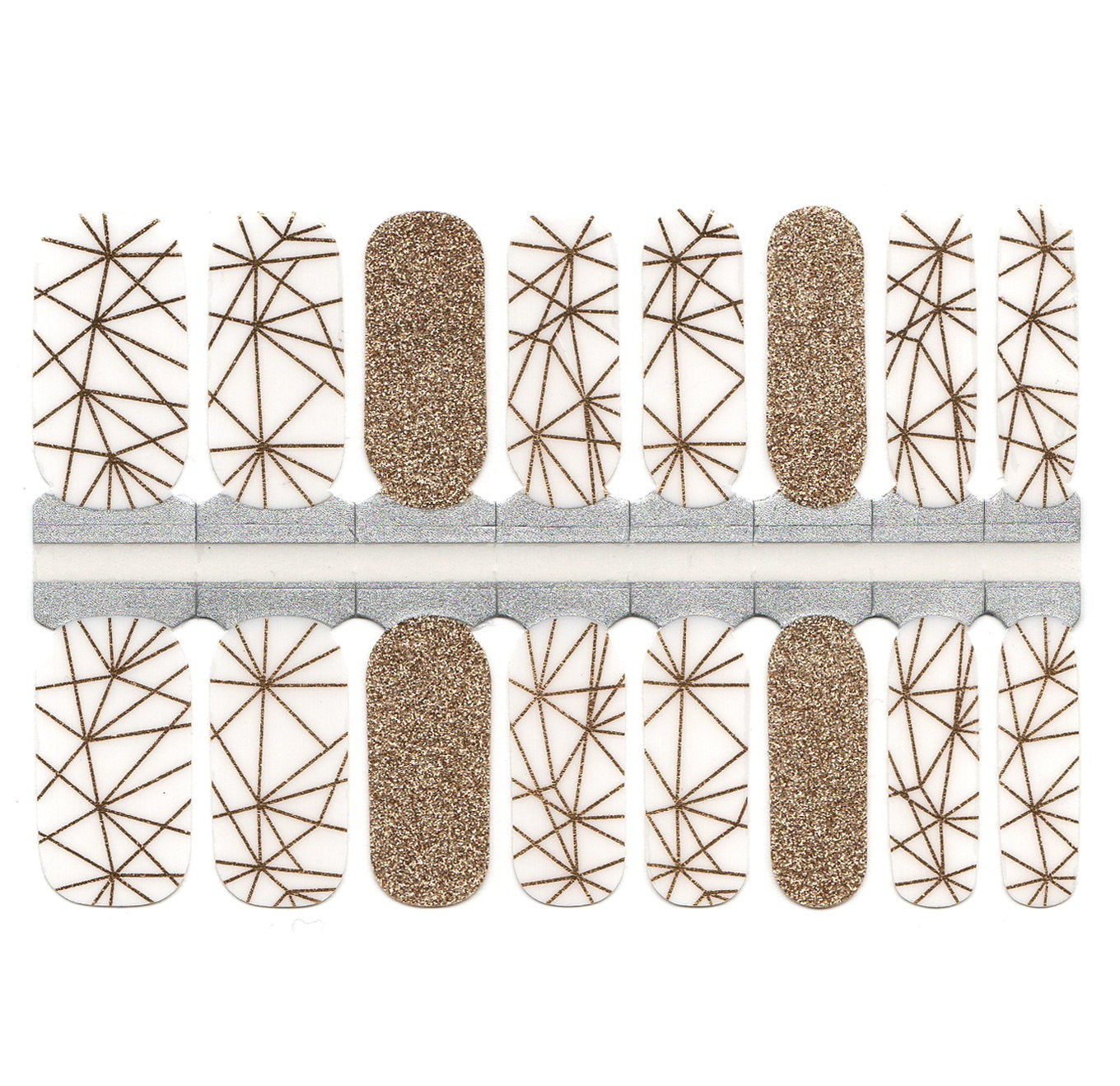 White Smoke Gold Glitter and White Background Geometry Lines