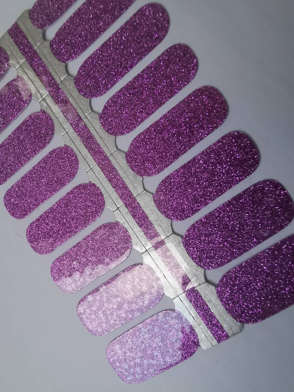 Dark Gray Solid Purple Sparkle Glitter