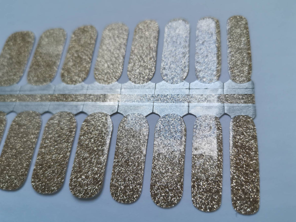 Dim Gray Solid Gold Sparkle Glitter