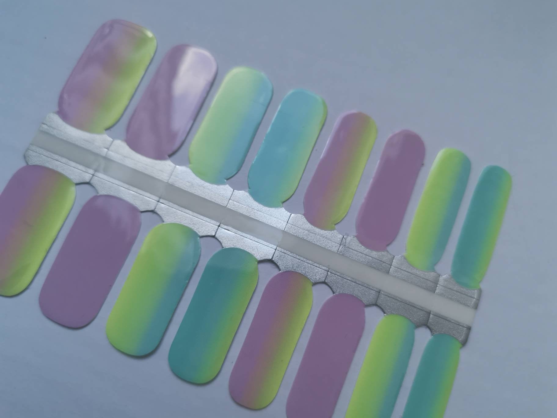 Light Slate Gray Neon Green and Teal with Pink Purple Ombre Gradient