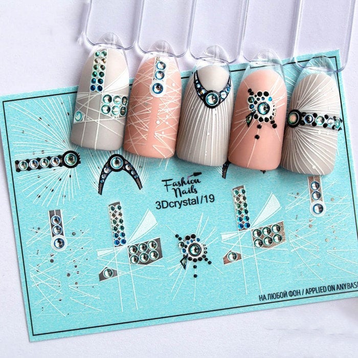 Lavender Abstract Modern Art White with Robin Egg Blue Aqua Green Crystals