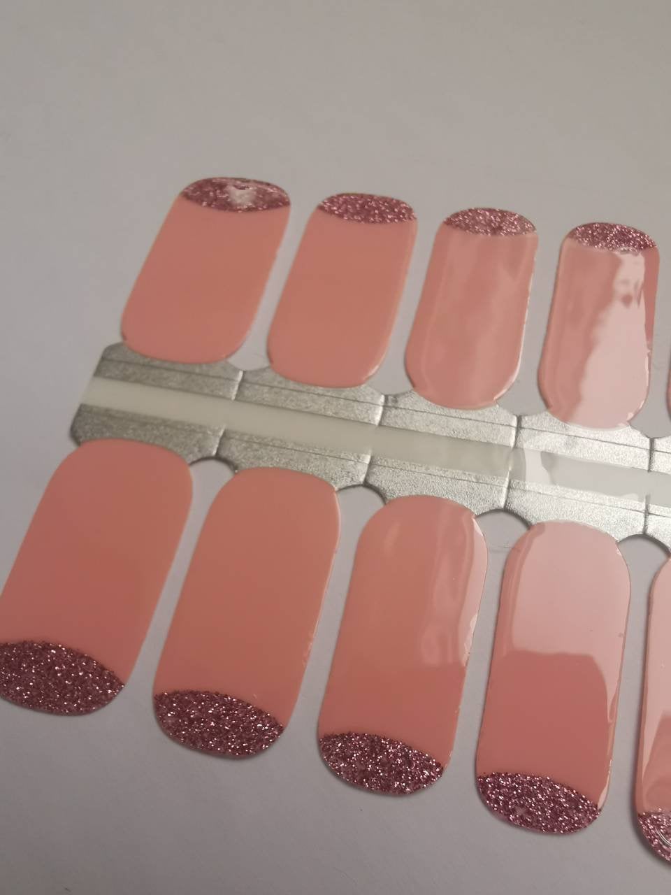 Sienna Pink Solid with Pink Glitter Base
