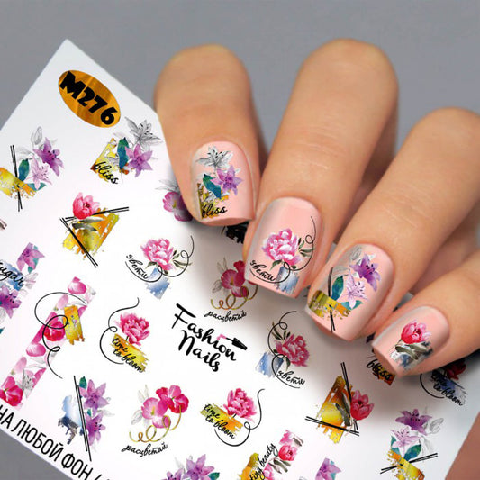 White Smoke Red and Pink Flowers with Metallic Silver and Gold Background Time to Blossom